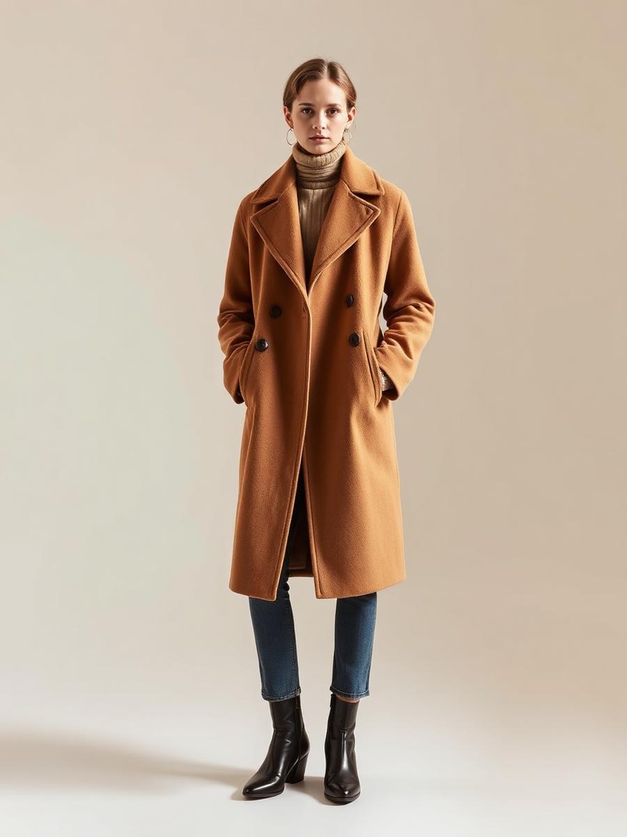 Camel Wool Overcoat